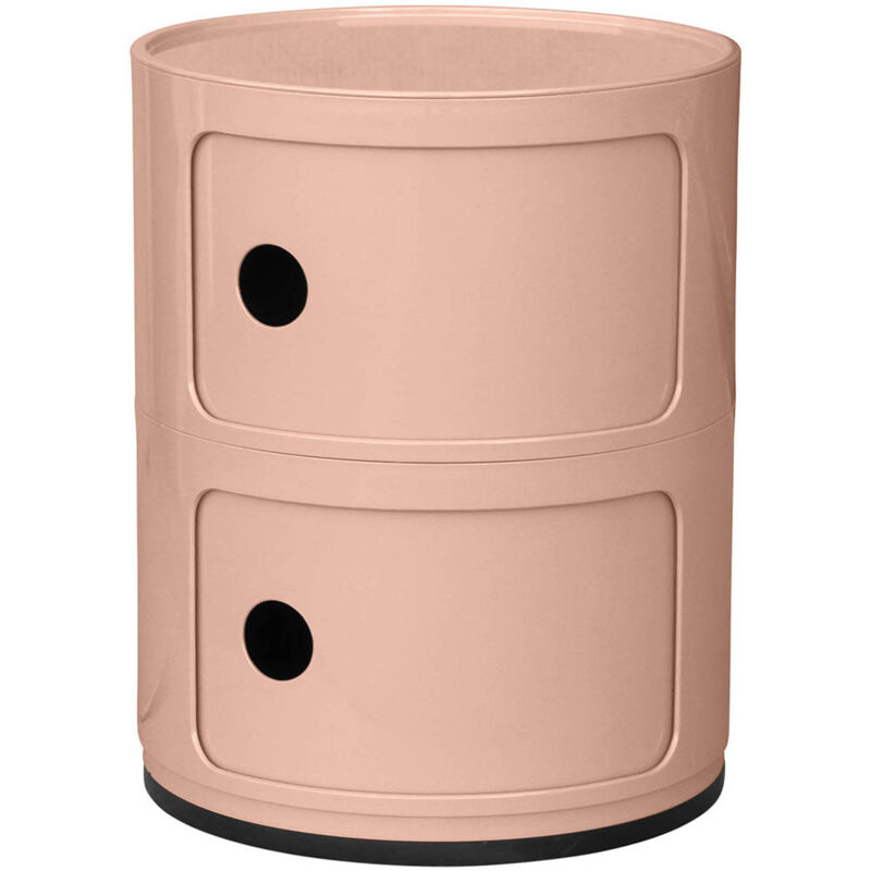 Armoire de stockage - 2 tiroirs - New Caracas 2 Saumon