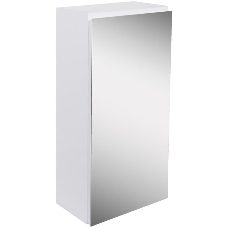 Module de rangement - Armoire de toilette - Faible profondeur - Blanc laqué