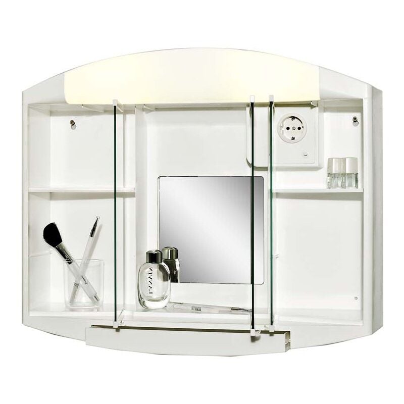 jokey - armoire de toilette blanc.59x 49 x15,5cm
