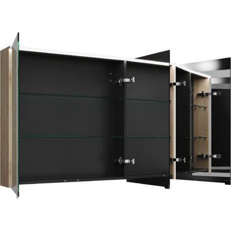 armoire de toilette burgbad Eqio avec éclairage LED à poser, 3