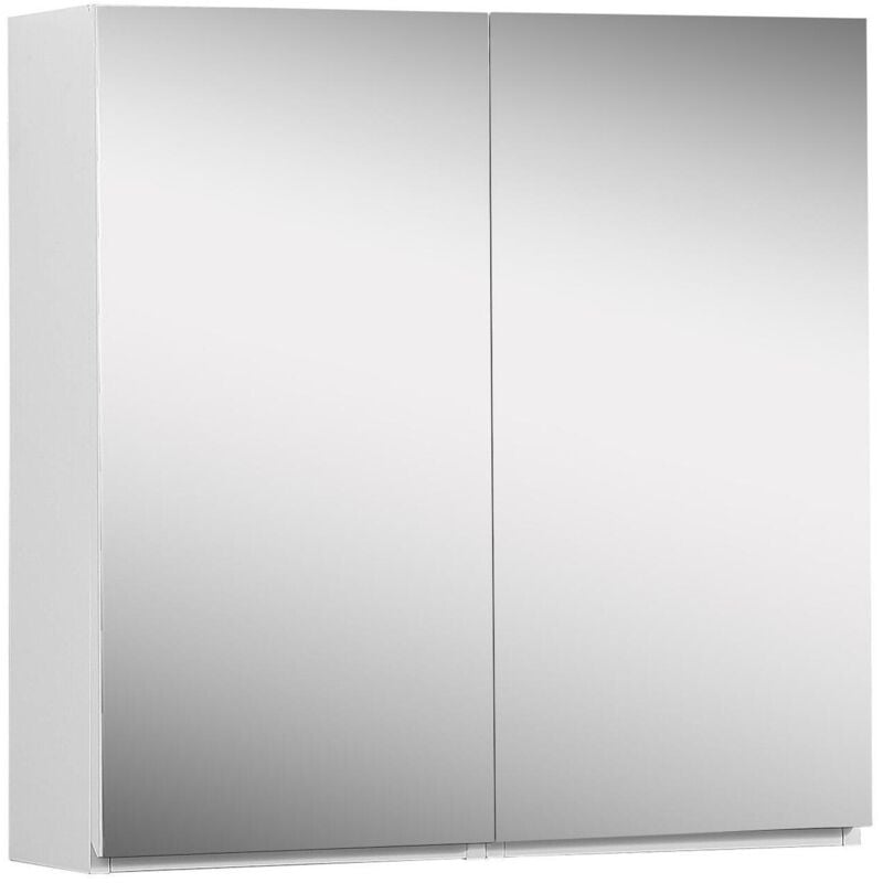 Armoire de toilette 60cm double porte will blanc double miroir