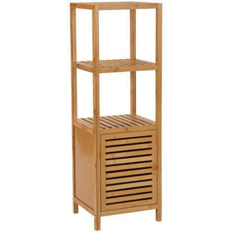 Armoire de toilette en bambou 36 x 33 x 110cm ba73110 andrea house