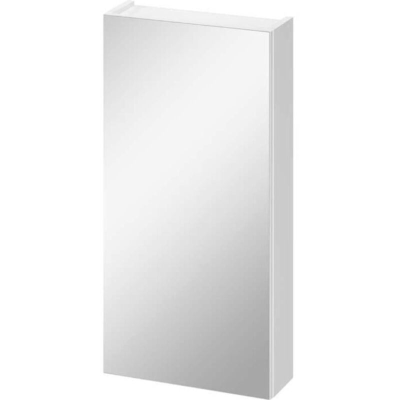 Cersanit - Armoire de toilette miroir 40 cm blanc brillant Malta