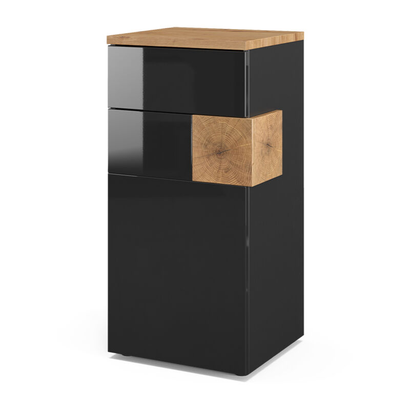 Vicco - Meuble de rangement de salle de bain Eden, Anthracite, 40 x 84 cm