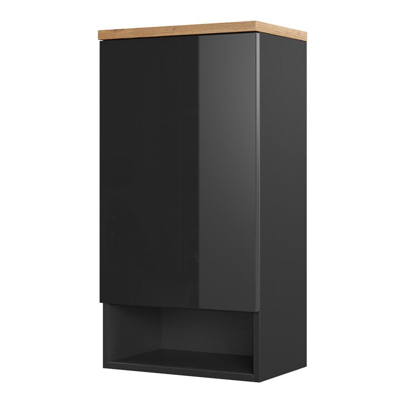Vicco - Armoire murale de salle de bain Eden, Anthracite, 40 x 77.5 cm