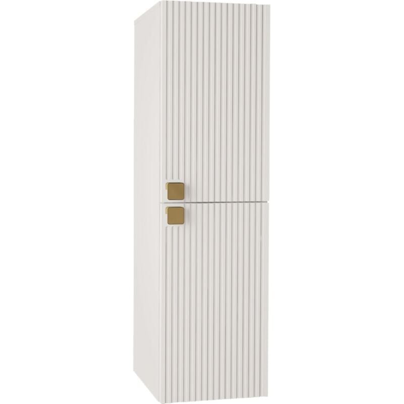 Mobilier1 - Armoire de toilette murale Orlvera 100, Blanc, à suspendre, Le nombre de portes: 0, 120x35x35cm, Stratifié, mdf, Nombre de tiroirs: 0