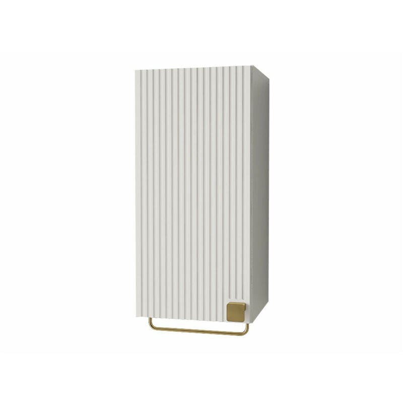 Mobilier1 - Armoire de toilette murale Orlvera 101, Blanc, à suspendre, Le nombre de portes: 0, 73x35x35cm, Stratifié, mdf, Nombre de tiroirs: 0