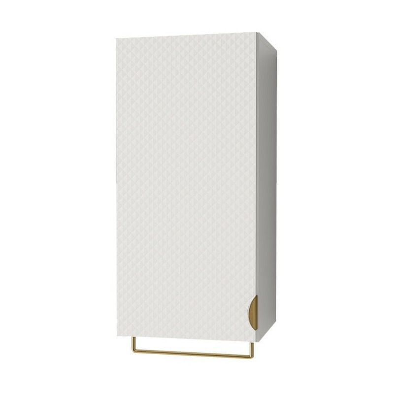 Mobilier1 - Armoire de toilette murale Merced D102, Blanc, à suspendre, Le nombre de portes: 0, 78x35x35cm, mdf, Stratifié, Nombre de tiroirs: 0