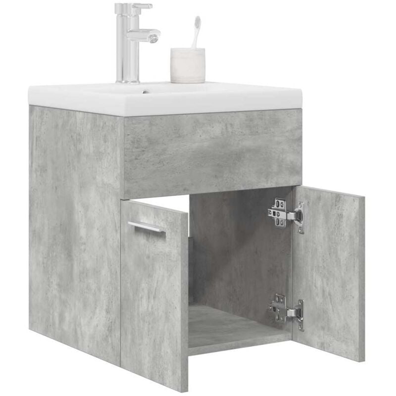 Vidaxl - Armoire lavabo de salle de bain avec bassin intégré et robinet