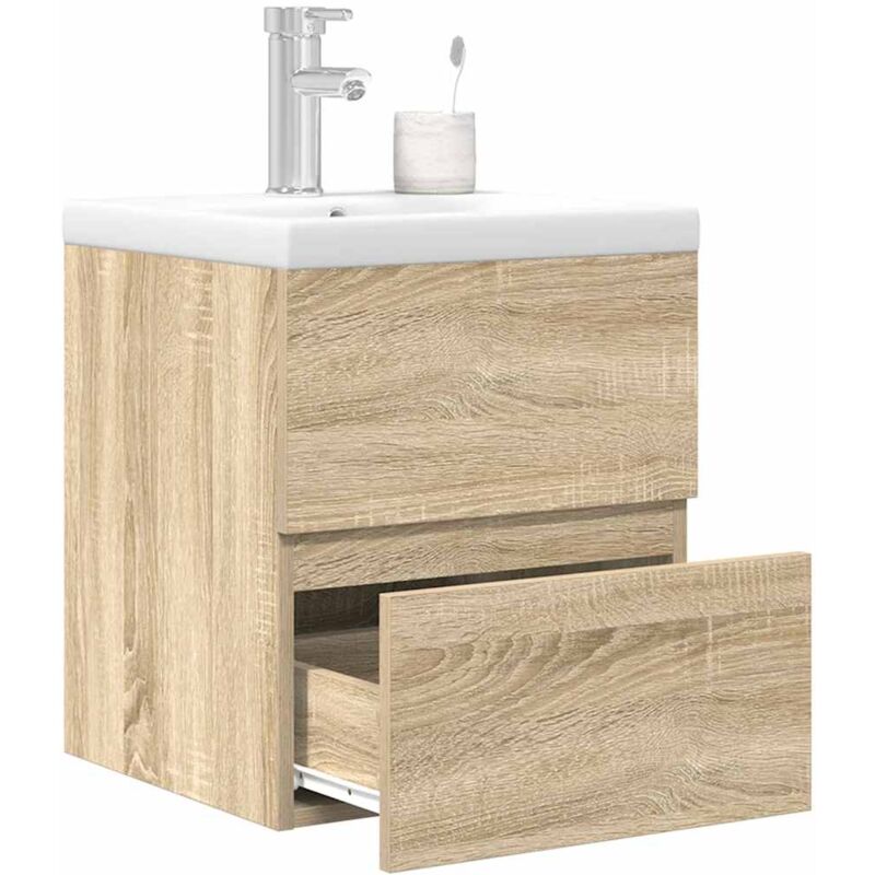 Vidaxl - Ensemble de meubles de salle de bain 2 pcs chêne sonoma