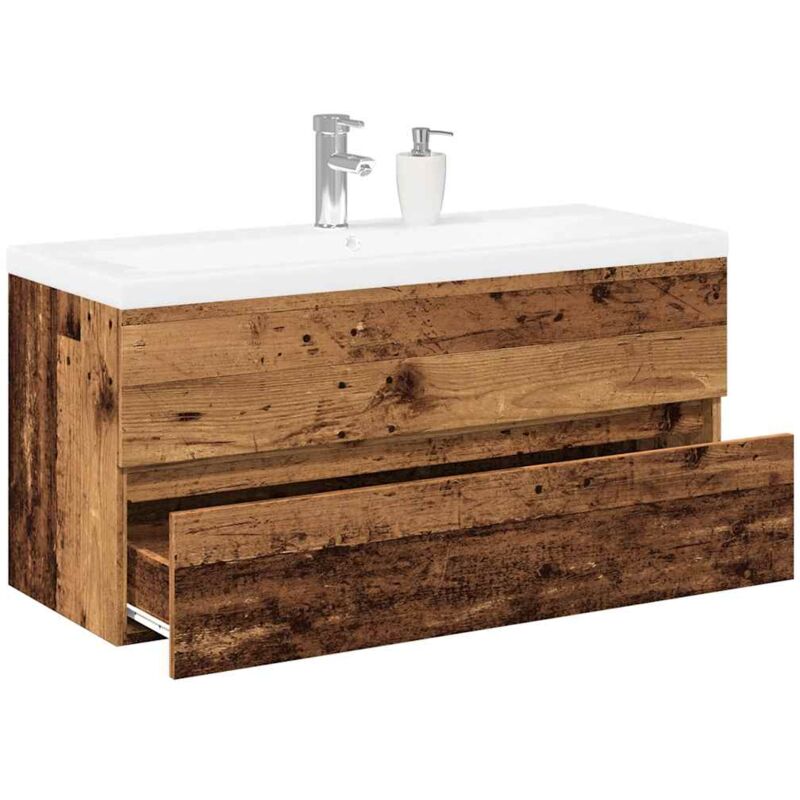 Vidaxl - Armoire lavabo avec bassin intégré vieux bois