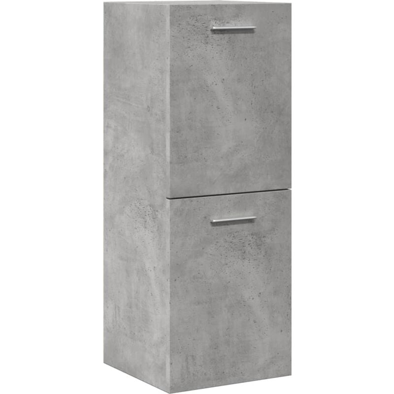 Vidaxl - Armoire de salle de bain suspendue gris béton bois d'ingénierie