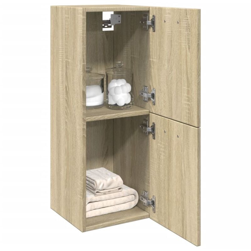 Vidaxl - Armoire de salle de bain Chêne sonoma 30x30x80 cm Aggloméré