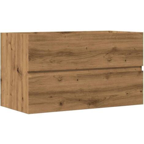 Ensemble de meubles salle de bain 2 pcs noir bois d'ingénierie vidaXL