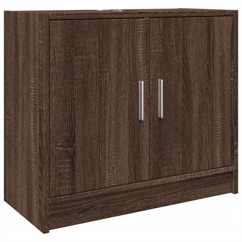 Vidaxl - Armoire d'évier chêne marron 63x29x55 cm bois d'ingénierie