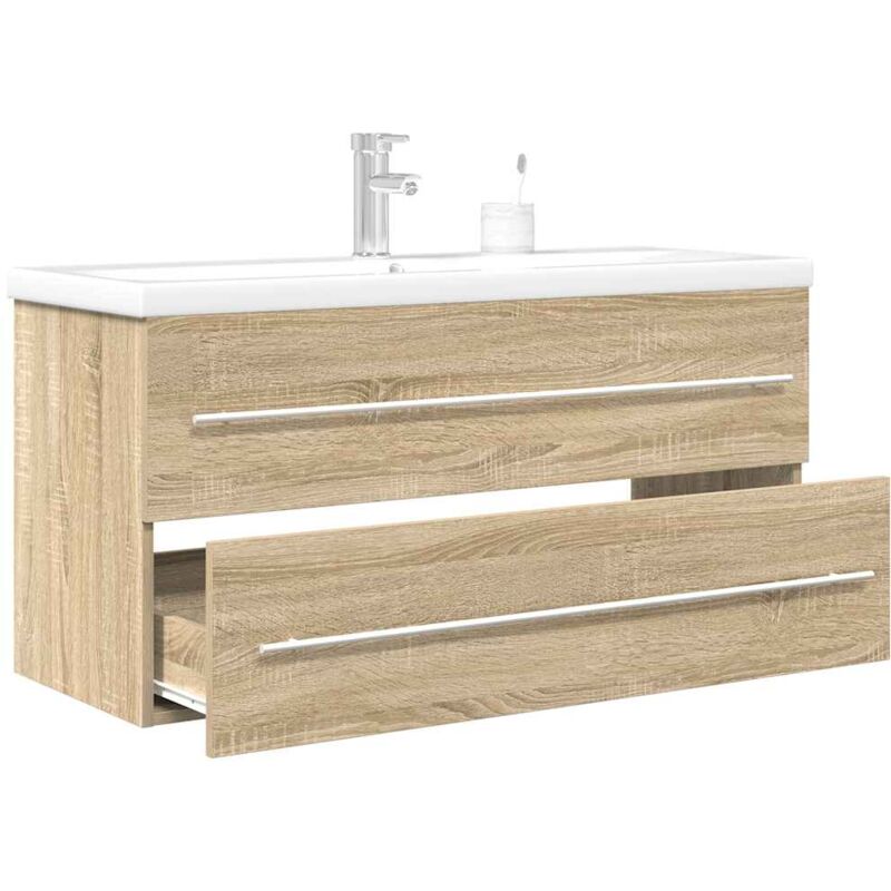 Vidaxl - Ensemble de meubles de salle de bain 2 pcs chêne sonoma