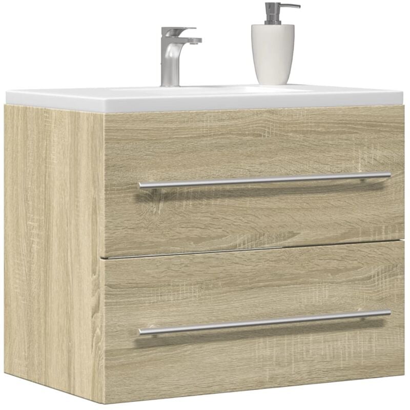 Vidaxl - Armoire d'évier Chêne sonoma 60x38,5x48 cm Aggloméré