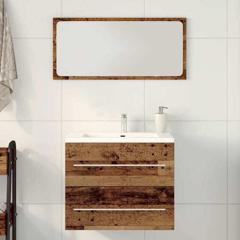 Vidaxl - Meuble de salle de bain vieux bois 60x38,5x48 cm