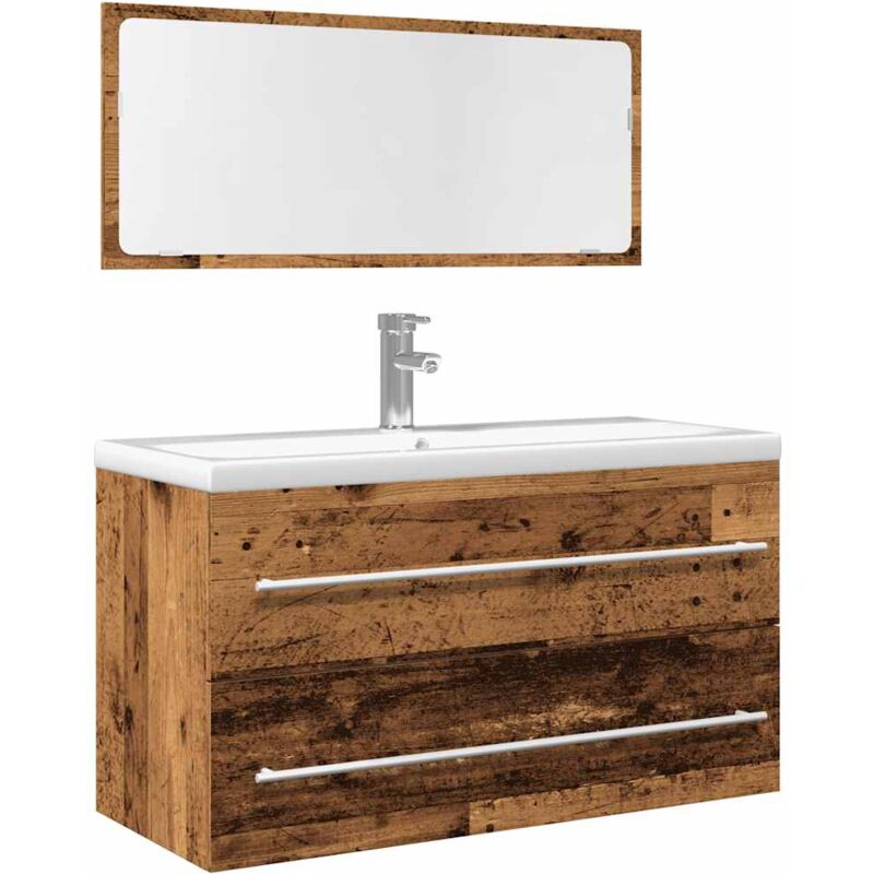 Vidaxl - Ensemble de meubles salle de bain 2 pcs bois d'ingénierie