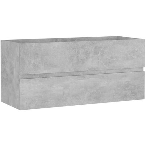 Armoire d'évier Gris béton 100x38,5x45