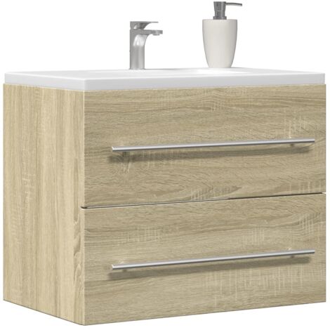 Armoire d'évier-Meuble d'évier Chêne sonoma 60x38,5x48 cm Aggloméré