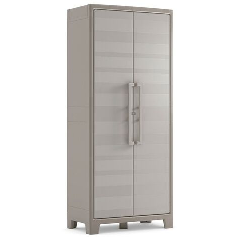 Armoire de Rangement Polyvalente Beige et Marron 182 cm Multi-modèle Keter