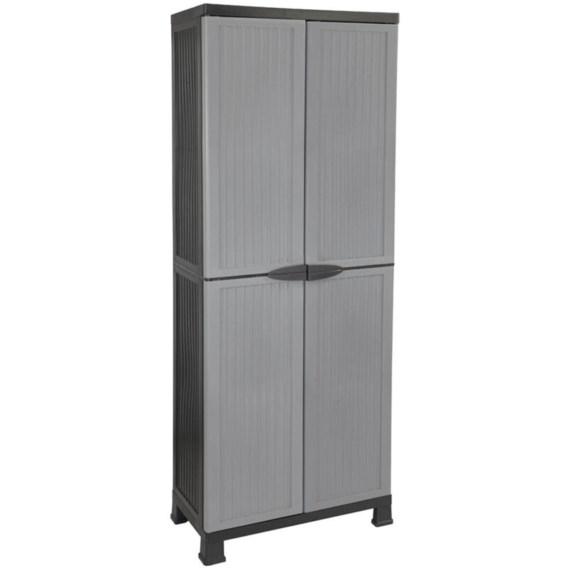 Thinia Home - Armoire d'extérieur en résine avec 3 étagères 171x68x39cm