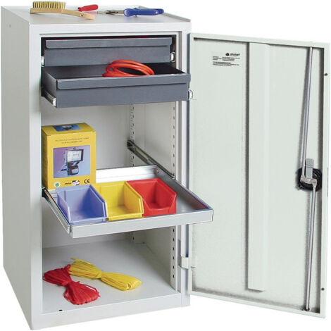 Armoire d'outillage/Servante de machine H1000xl500xP500 mm 2 tiroirs. 1 étagère