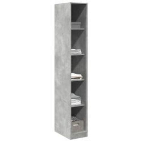 Armoire dressing 4 étagères 30cm - Collection Taken-Gris béton