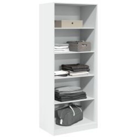 Armoire dressing 4 étagères 80cm - Collection Taken-Blanc