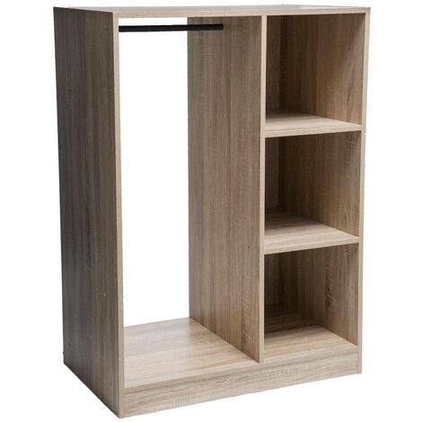 Armoire dressing penderie mix n modul effet chêne naturel - 5five