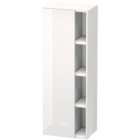 Armoire DURASTYLE 360x500x1400mm ouverture gauche lin/blanc mat