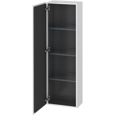 Armoire Duravit L-CUBE 400x243x1320mm ouverture gauche blanc mat