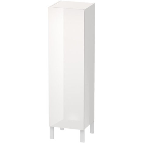 Armoire Duravit L-CUBE 400x363x1320mm ouverture gauche blanc brillant lack