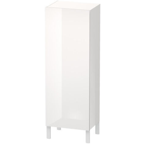 Armoire Duravit L-CUBE 500x363x1320mm ouverture droite blanc brillant