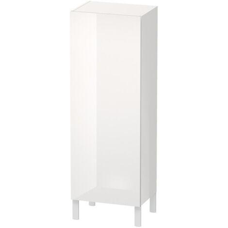 Armoire Duravit L-CUBE 500x363x1320mm ouverture droite blanc brillant lack