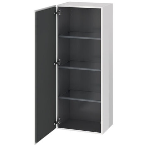 Armoire Duravit L-CUBE 500x363x1320mm ouverture gauche blanc mat