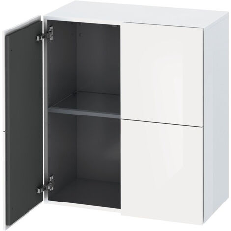 Armoire Duravit L-CUBE 700x363x800mm blanc brillant