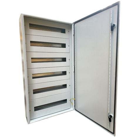 EM DISTRIBUTION Armoire électrique métallique 120 modules (6x20) 950x500x175mm étanche IP54 - avec rail DIN