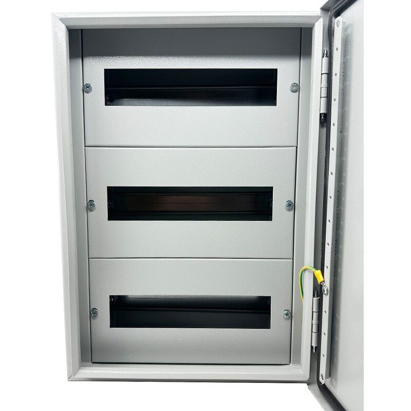 Armoire électrique métallique 36 modules (3x12) 450x320x150mm étanche IP54 - avec rail DIN