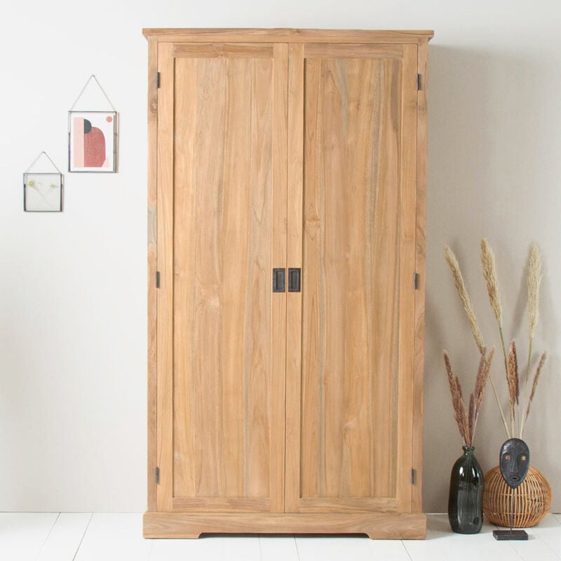 Armoire en bois teck massif 115 cm
