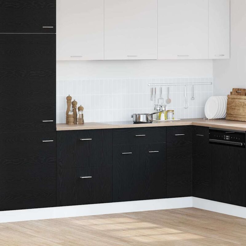 Vidaxl - Cabinet de base avec tiroir Chêne noir 60 x 46 x 81.5 cm