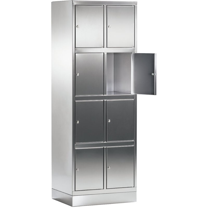 Certeo - frankel kaiserkraft, Armoire à quatre casiers en inox, 2