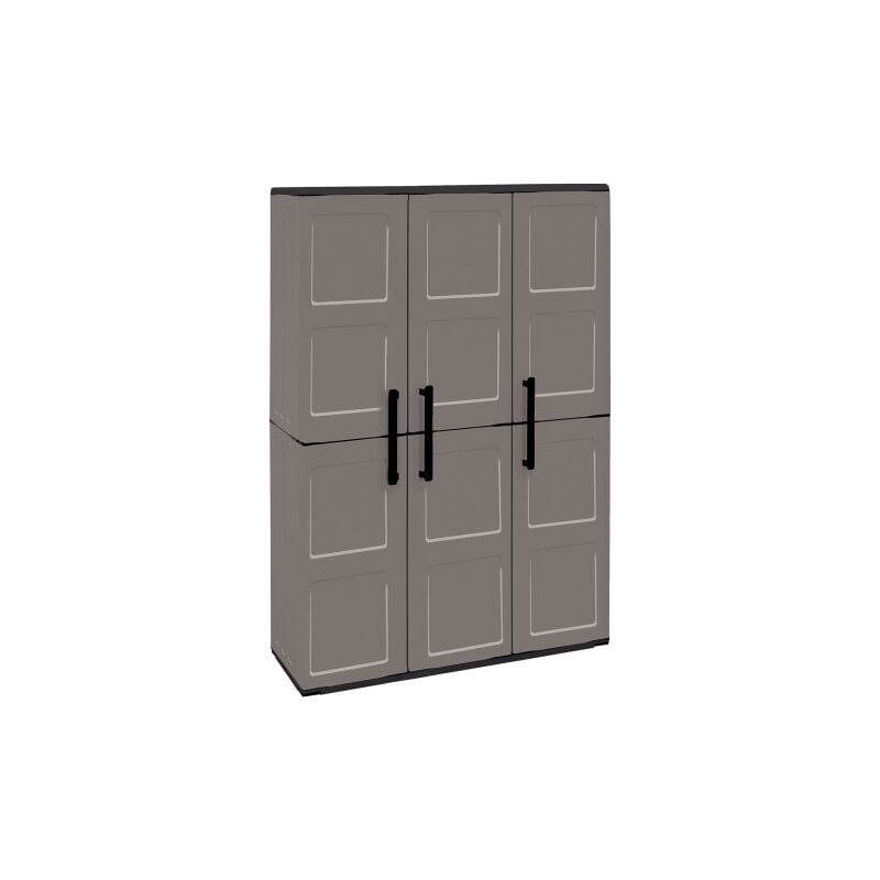 Art Plast armoire haute avec porte-balais en polypropyle'ne cm102x37x163 avec e'tage'res re'glables pour l'exte'rieur