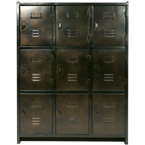 Armoire en métal marron cuivré Enora - Marron