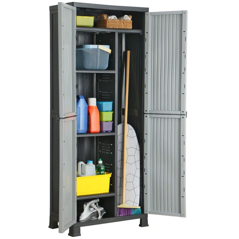 vidaXL Kunststoffschrank 68x39x171,5 cm