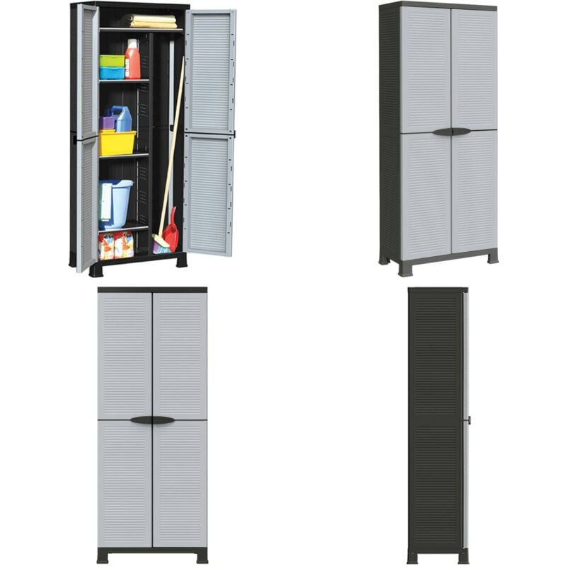 Armoire en plastique 68x39x171,5 cm - Armoire - Placard - Rangement - Meuble De Rangement - Mobilier - Home & Living