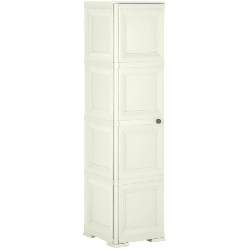 Vidaxl - Armoire plastique 40x43x164 cm design bois glace à la vanille