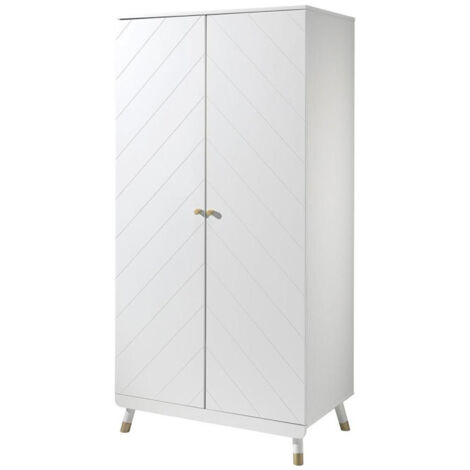 Armoire Enfant 2 Portes "Billy" 200cm Blanc