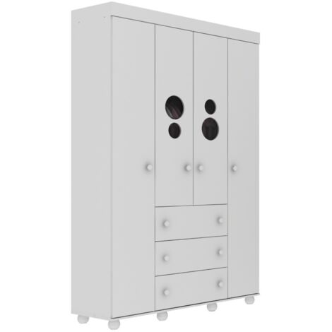 ARMOIRE ENFANT BLANCHE BUBBLES